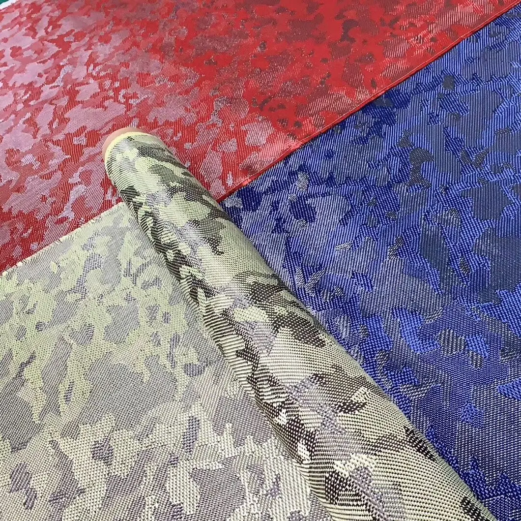 240GSM Yellow Camouflage Aramid Carbon Fiber Mixed Fabric