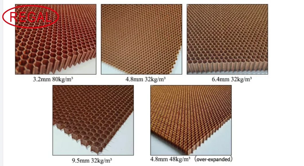 Heat Resistant Phenolic Resin Aramid Fiber Honeycomb Core for Sandwich Panel