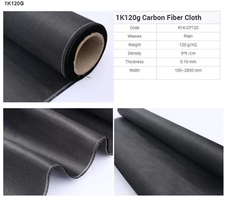 Custom High Strength Plain Twill Woven Carbon Fiber Cloth Fabric 3K240GSM Carbon Fiber Fabric