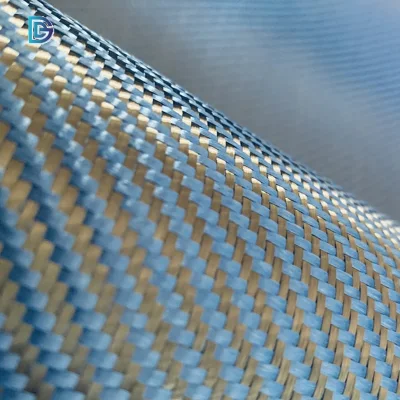 Китайская фабрика полотняного плетения синяя обычная саржа 200GSM 3K 1500d цветная углеродистая арамидная ткань для использования в автомобиле